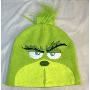 Illumination Dr. Seuss Grinch Green Knit Beanie Hat One Size
